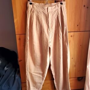 Free People NWT Ecru Cotton Lagen Look Pants Size 2